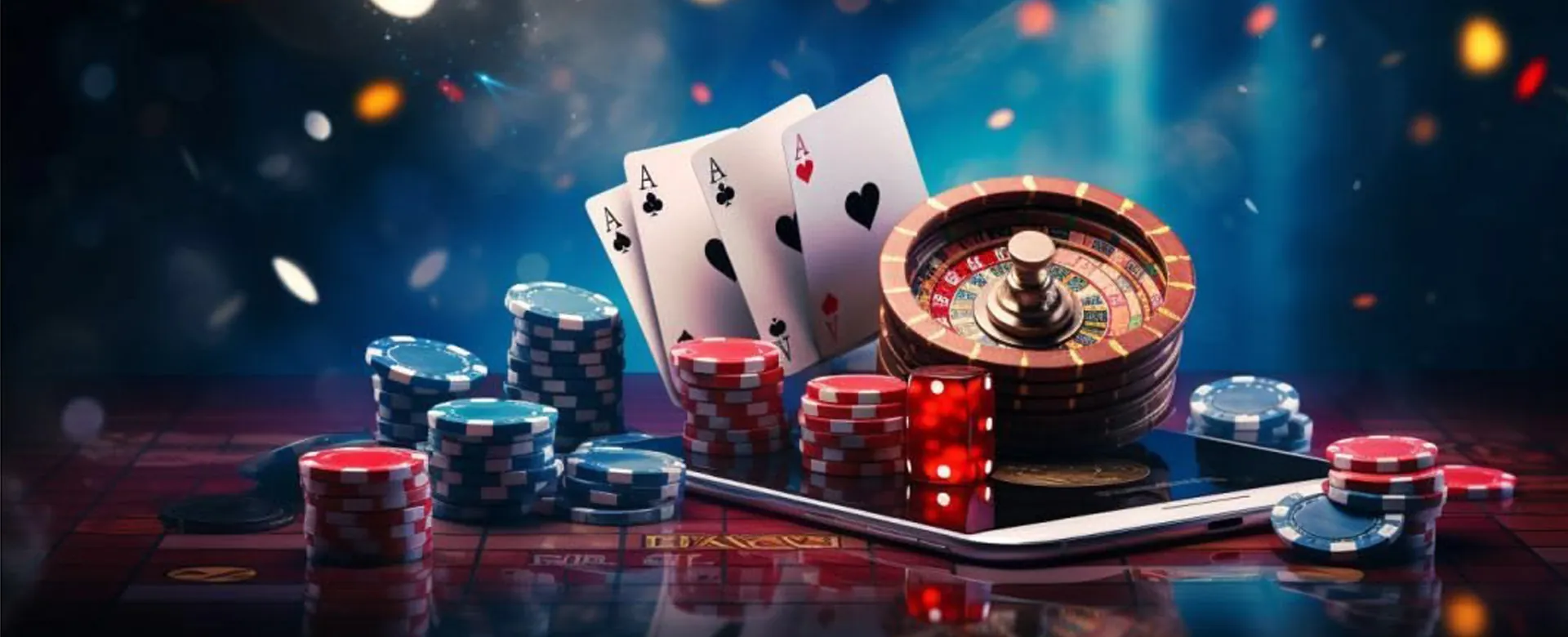 Player enjoying phdream online poker with digital cards and chips